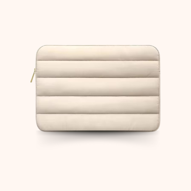 Puffer Laptop Sleeve - Cream Edition